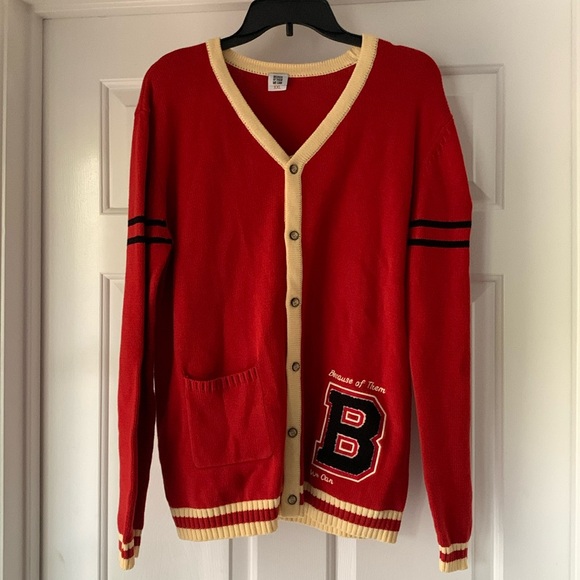 Because Of Them We Can Tuskegee Letterman Sweater Varsity Style Cardigan - Picture 3 of 16